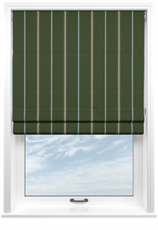 The British Stripe Co. Alfred, Chilterns No.1 - Twist&Fit Roman Blind
